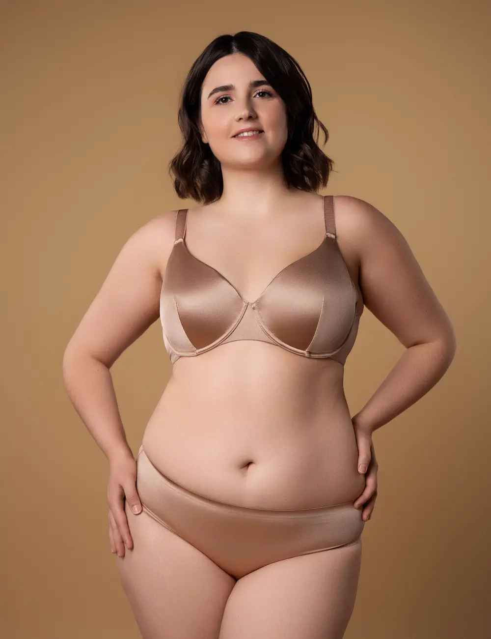 Biustonosz z miękką miseczką 522CP nude
