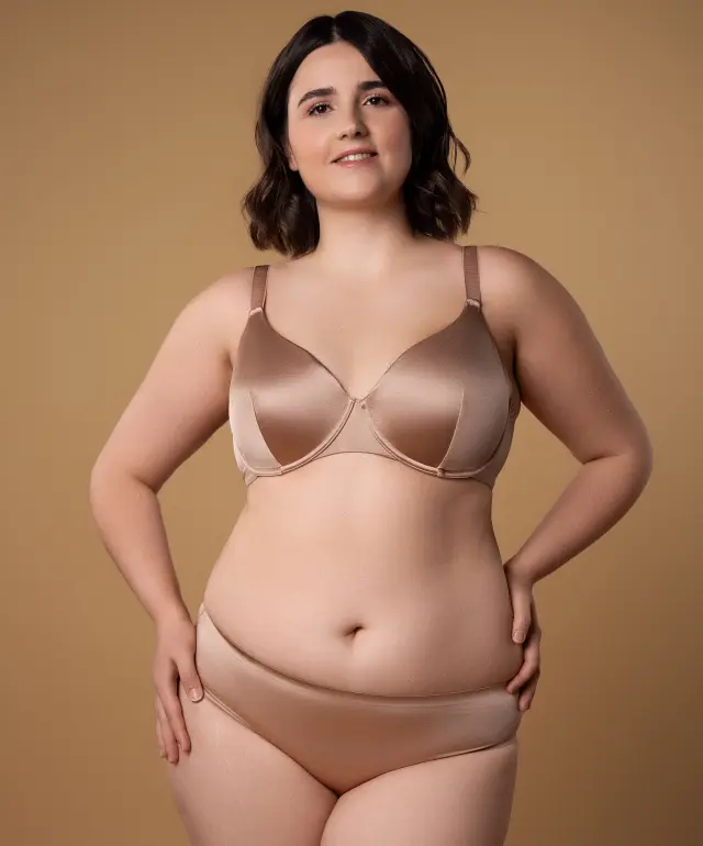 Biustonosz z miękką miseczką 522CP nude