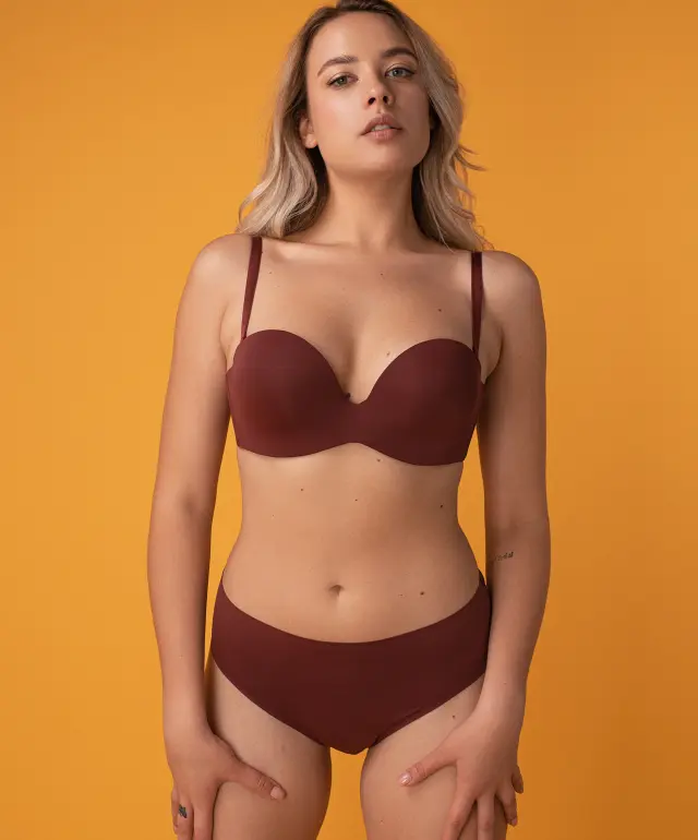 Biustonosz push-up 225C bordo