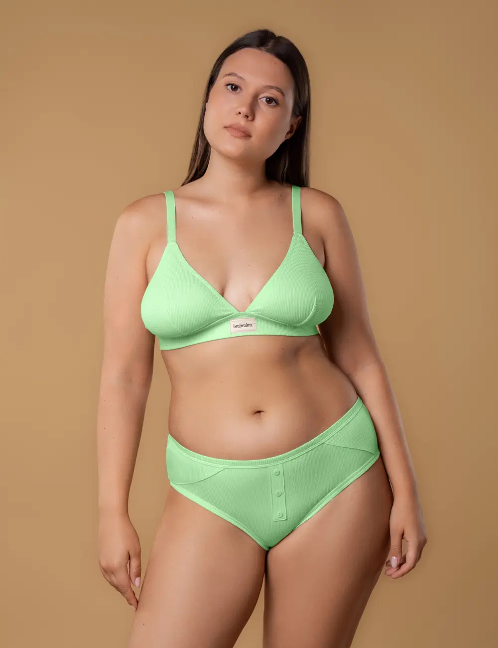 Biustonosz z miękką miseczką 014GT mięta