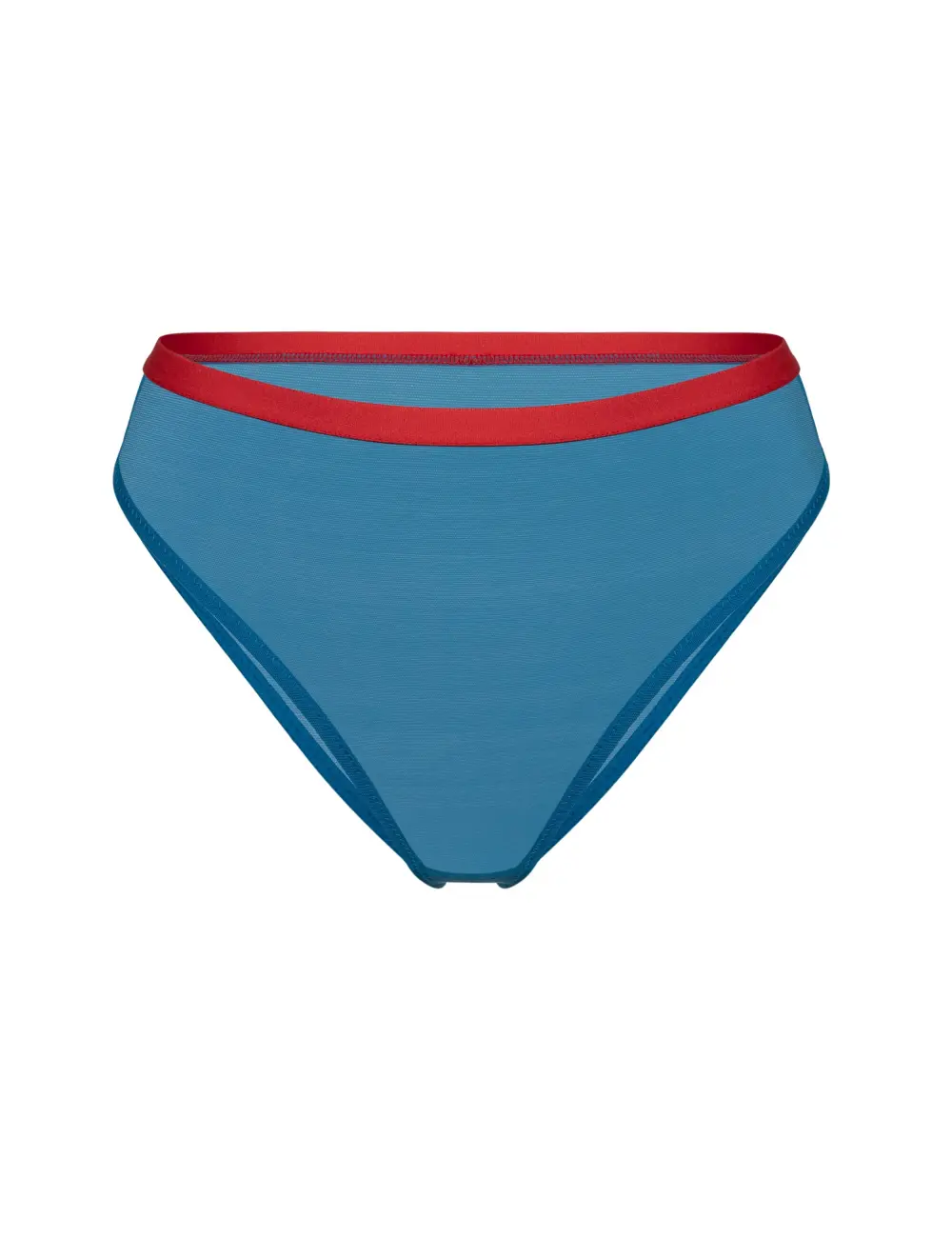 Majtki figi 001P niebieski z czerwonym