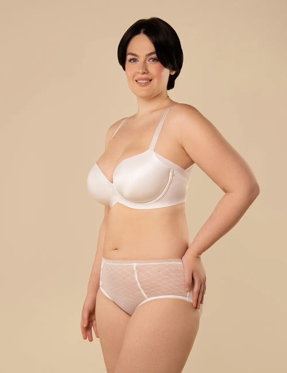 Biustonosz z miseczką Memory Foam 448CP ivory