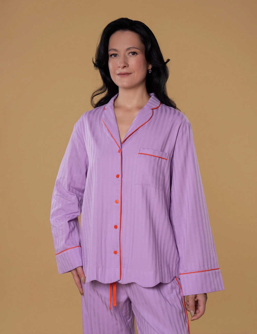 Koszula 704FA liliowa