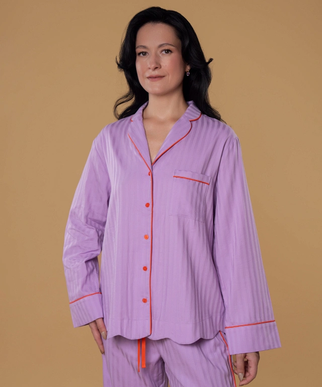 Koszula 704FA liliowa