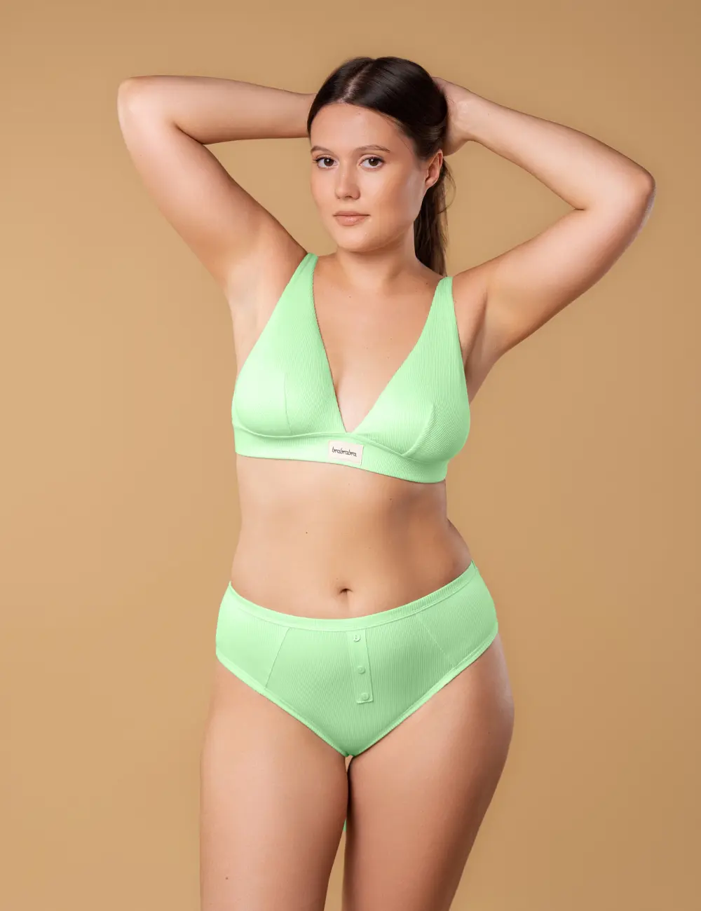 Majtki figi wysokie 201GT mięta