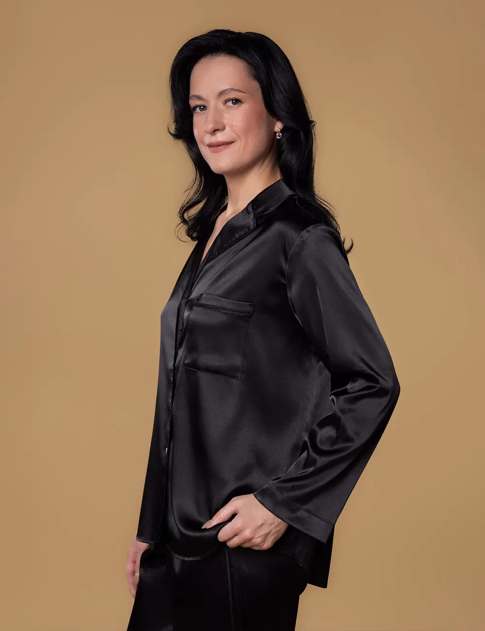 Koszulka nocna 004BV czarna