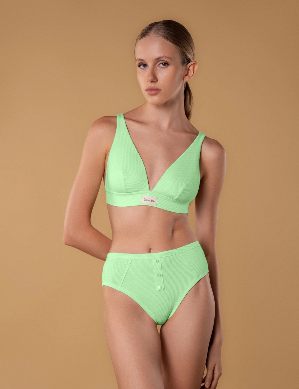 Majtki figi wysokie 201GT mięta