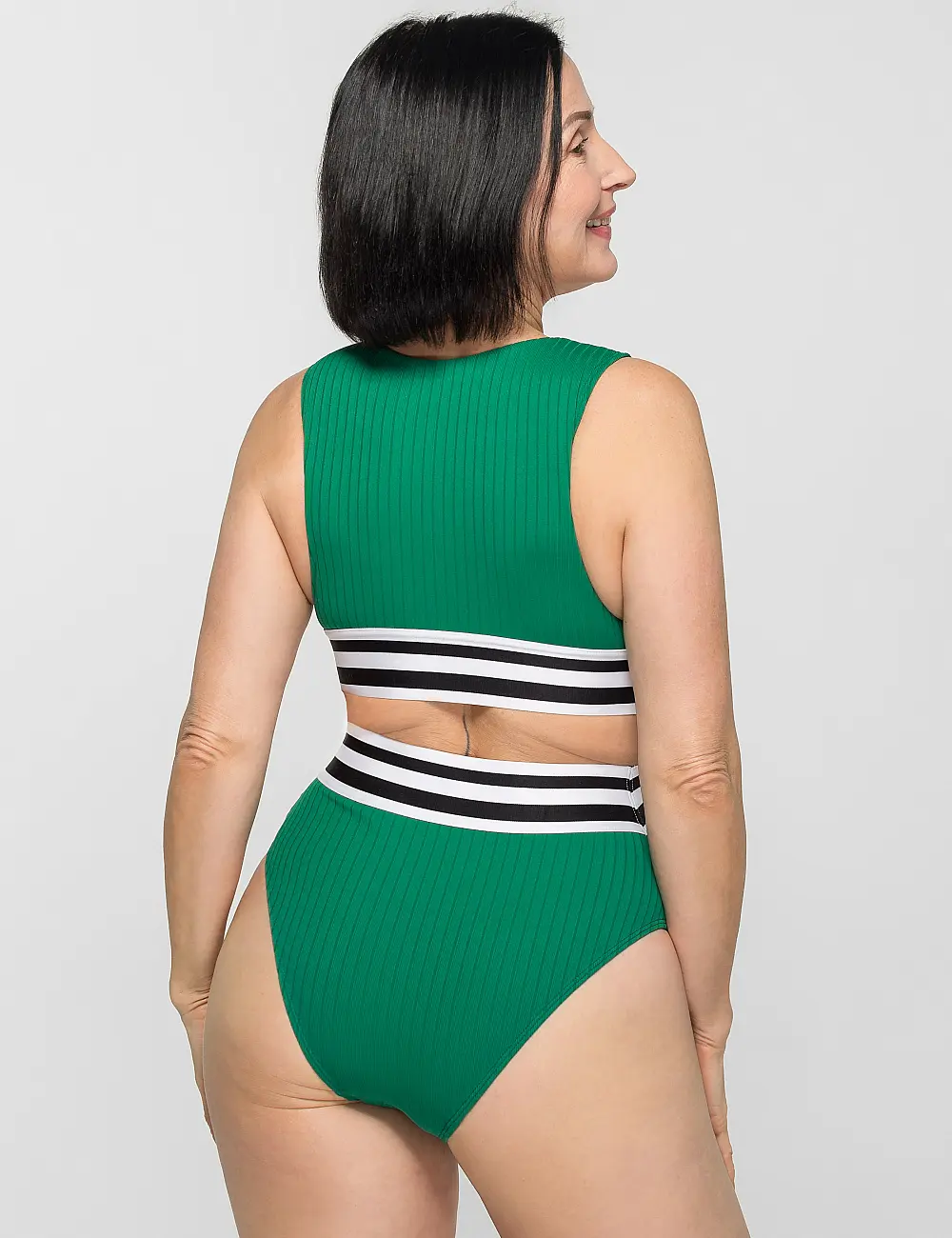 Jednoczęściowy kostium kąpielowy 209K zielony
