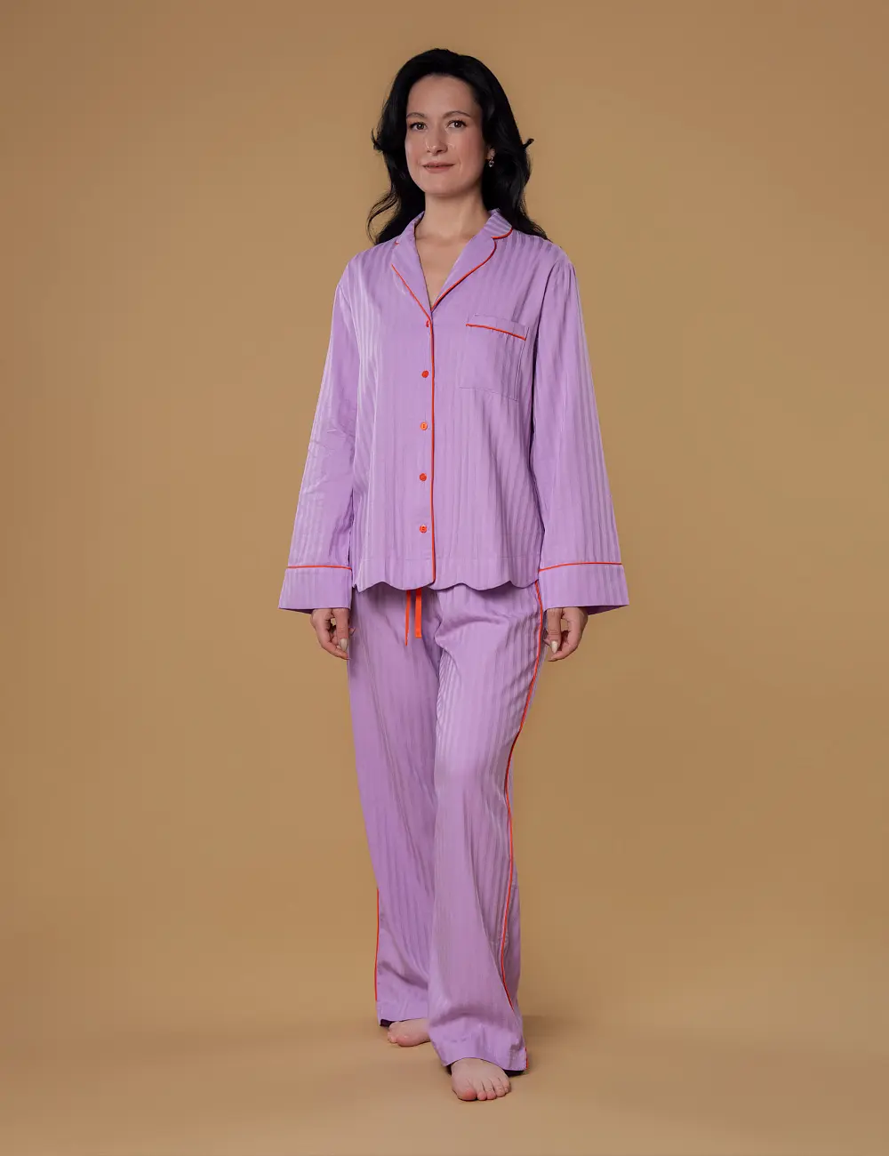 Koszula 704FA liliowa