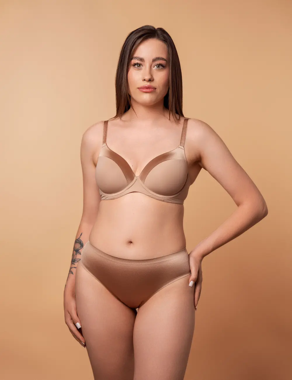 Biustonosz z miseczką Memory foam 248CP nude
