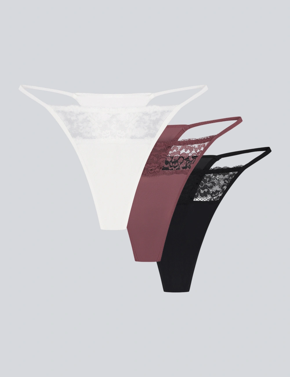 Majtki stringi 012GR (3 szt.)