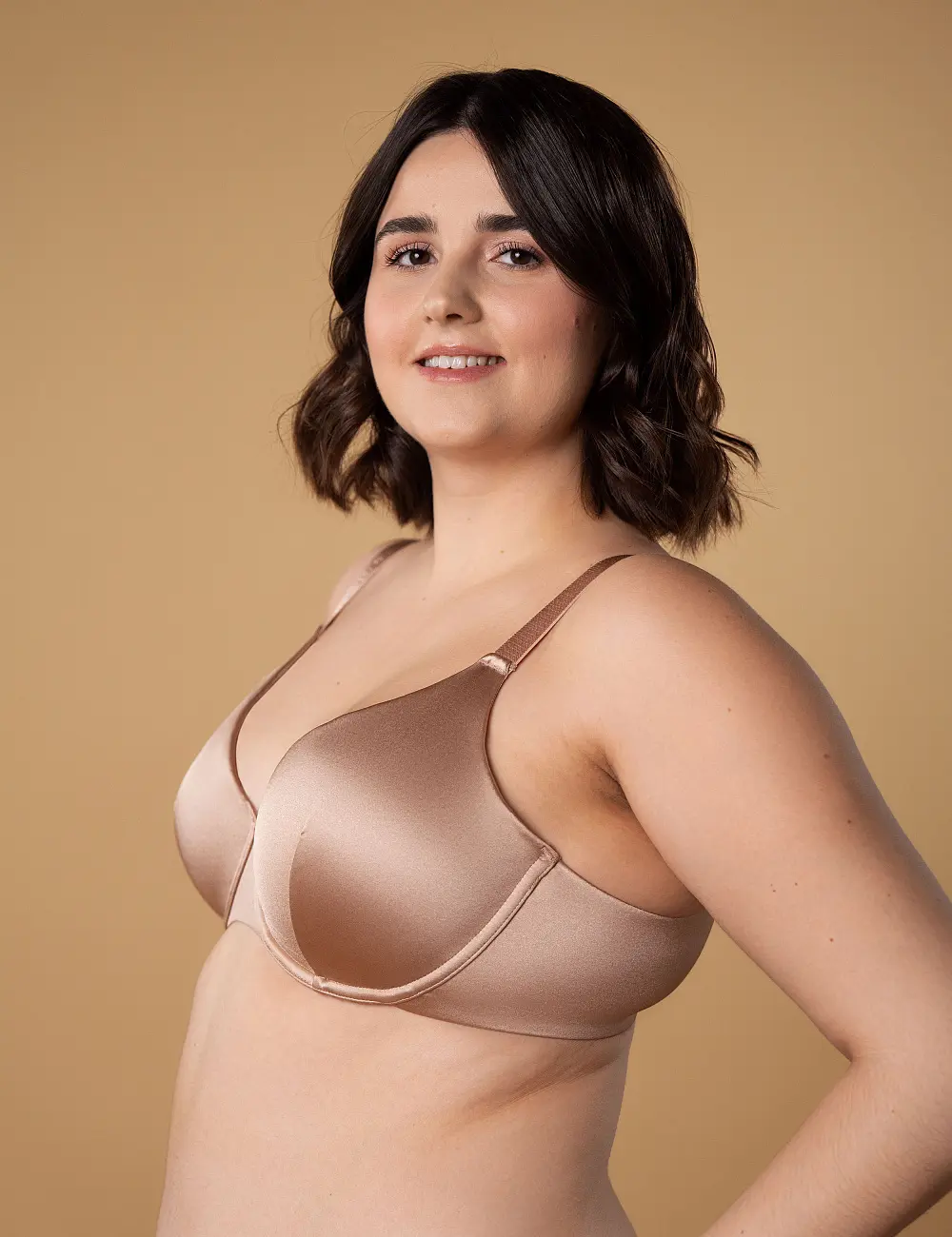Biustonosz z miękką miseczką 522CP nude