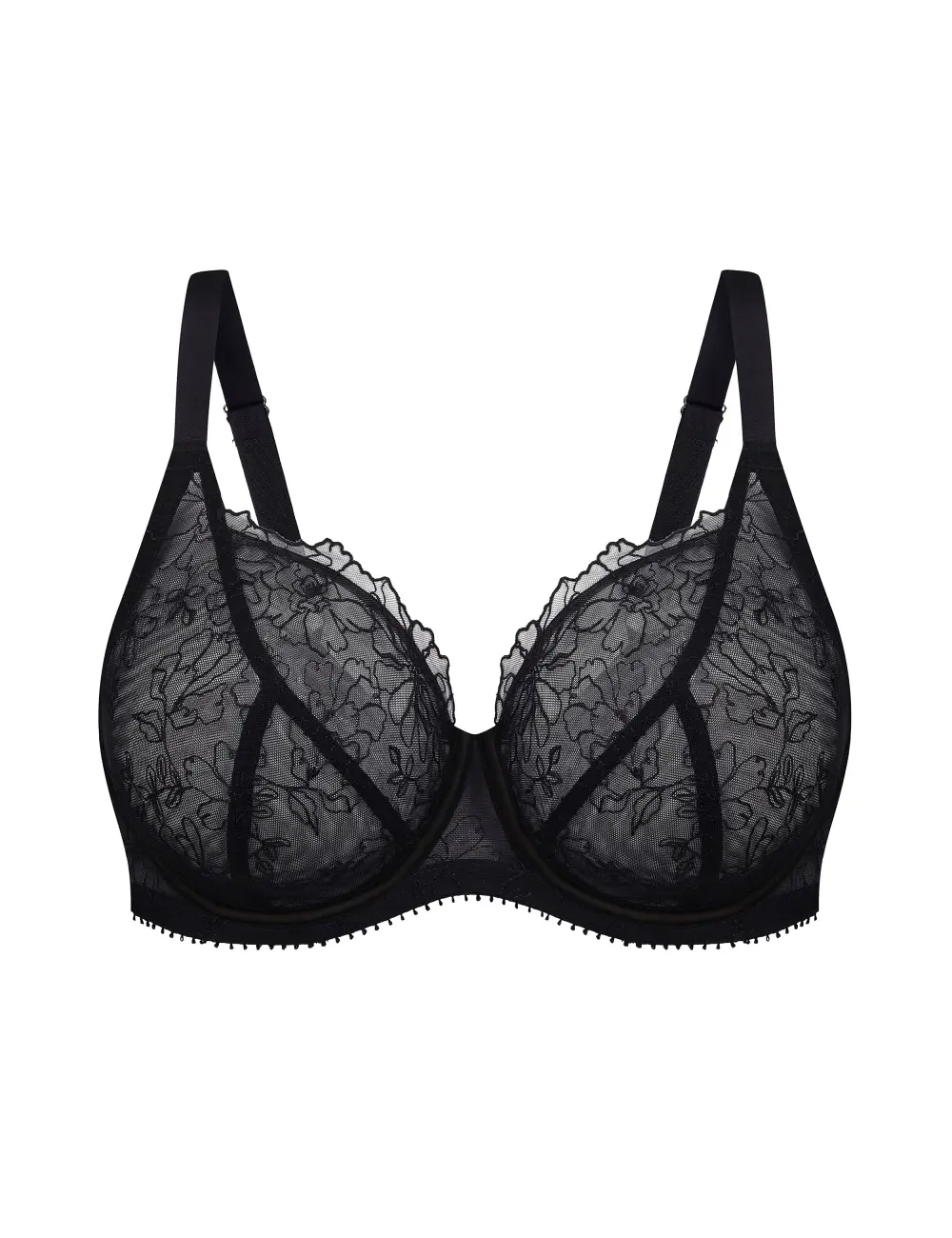 Biustonosz z miękką miseczką 011SR czarny