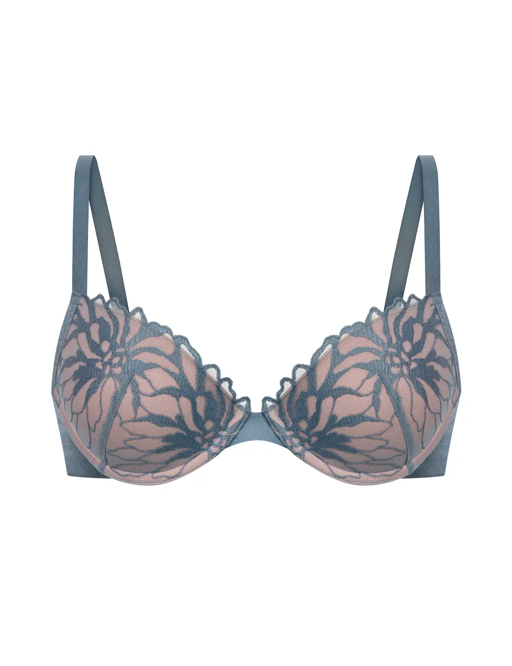 Biustonosz z push-up 102ZH akwamaryn
