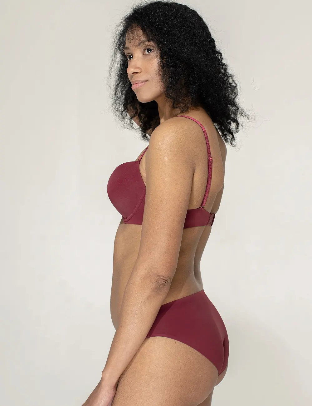 Biustonosz push-up 076C bordo