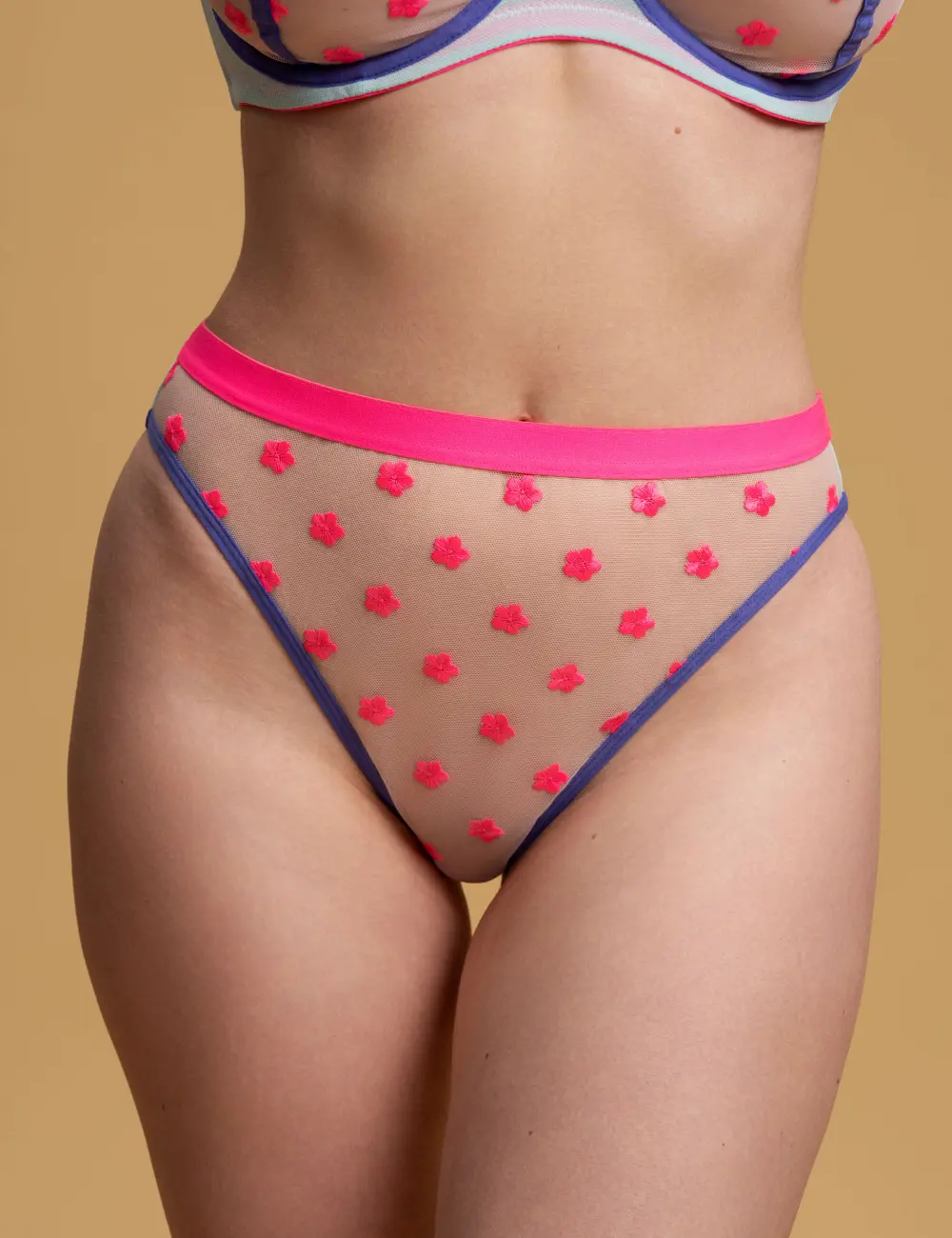 Majtki figi wysokie 021FX mięta