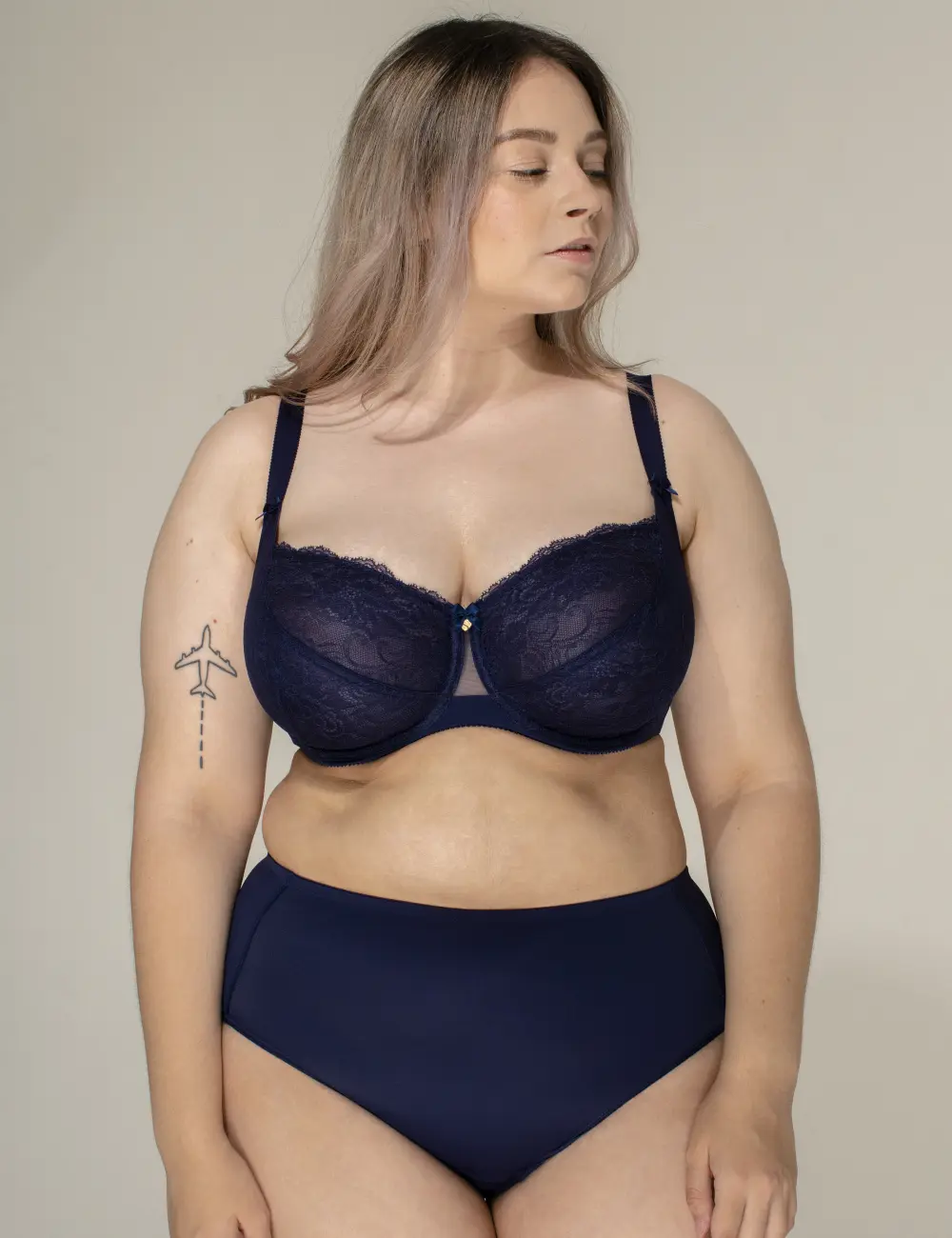 Majtki figi 022M granatowy