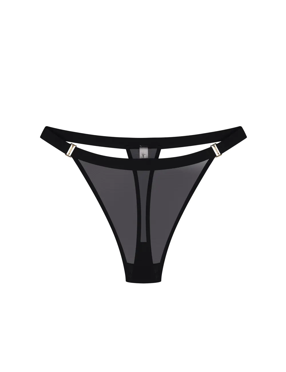 Majtki stringi 002DT czarne