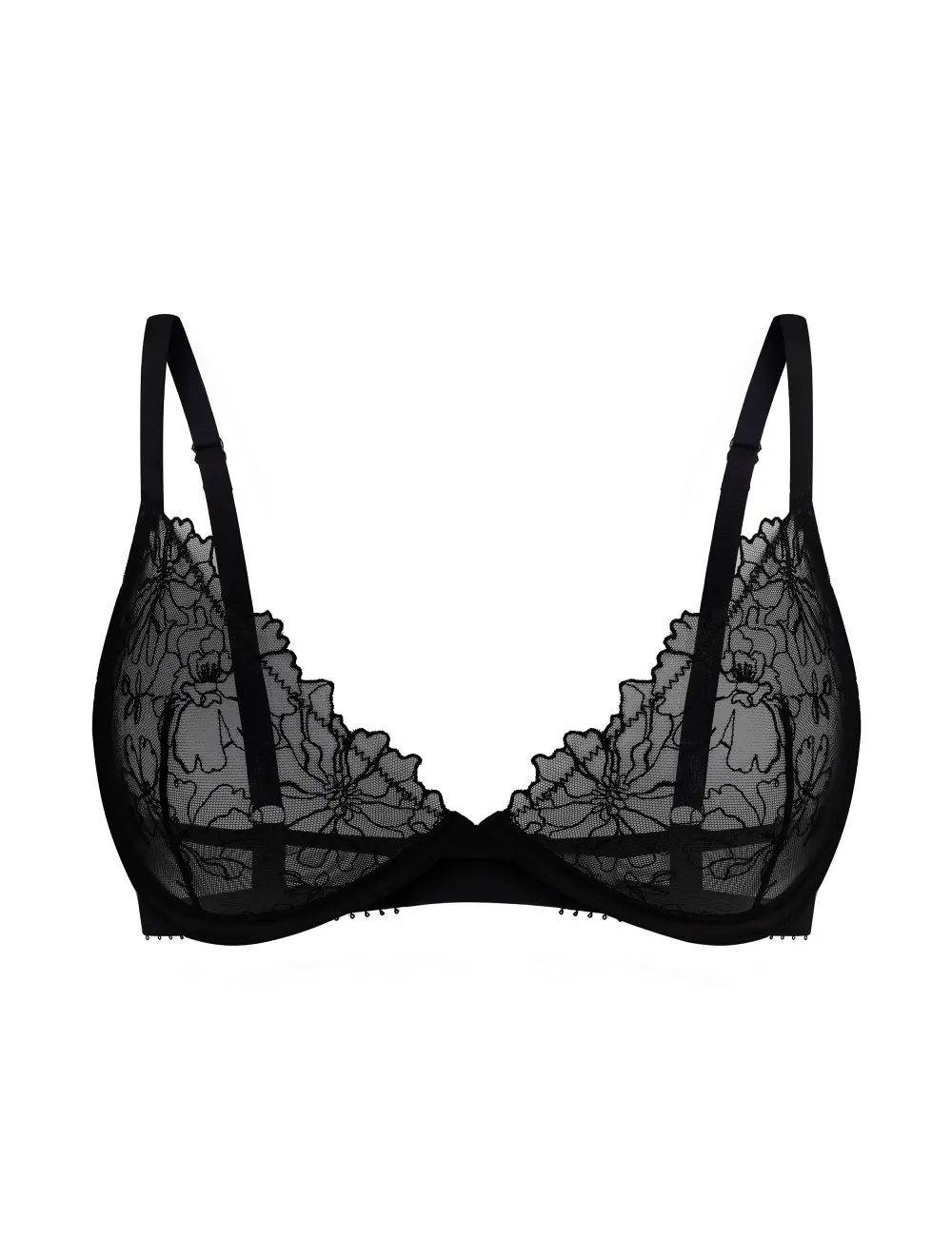 Biustonosz z miękką miseczką 064SR czarny