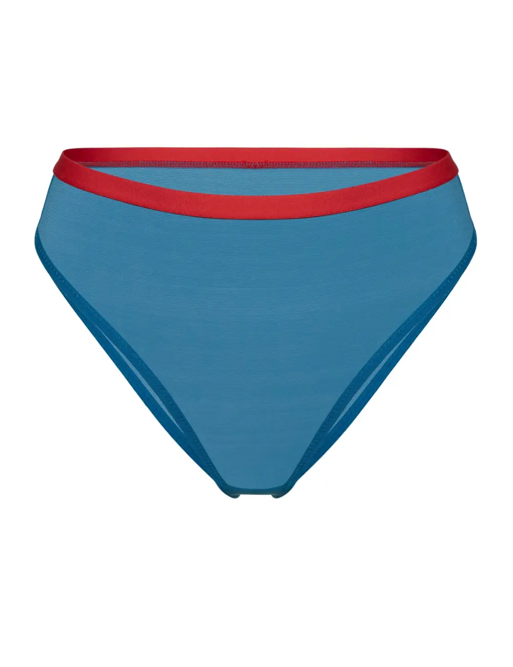 Majtki figi 001P niebieski z czerwonym