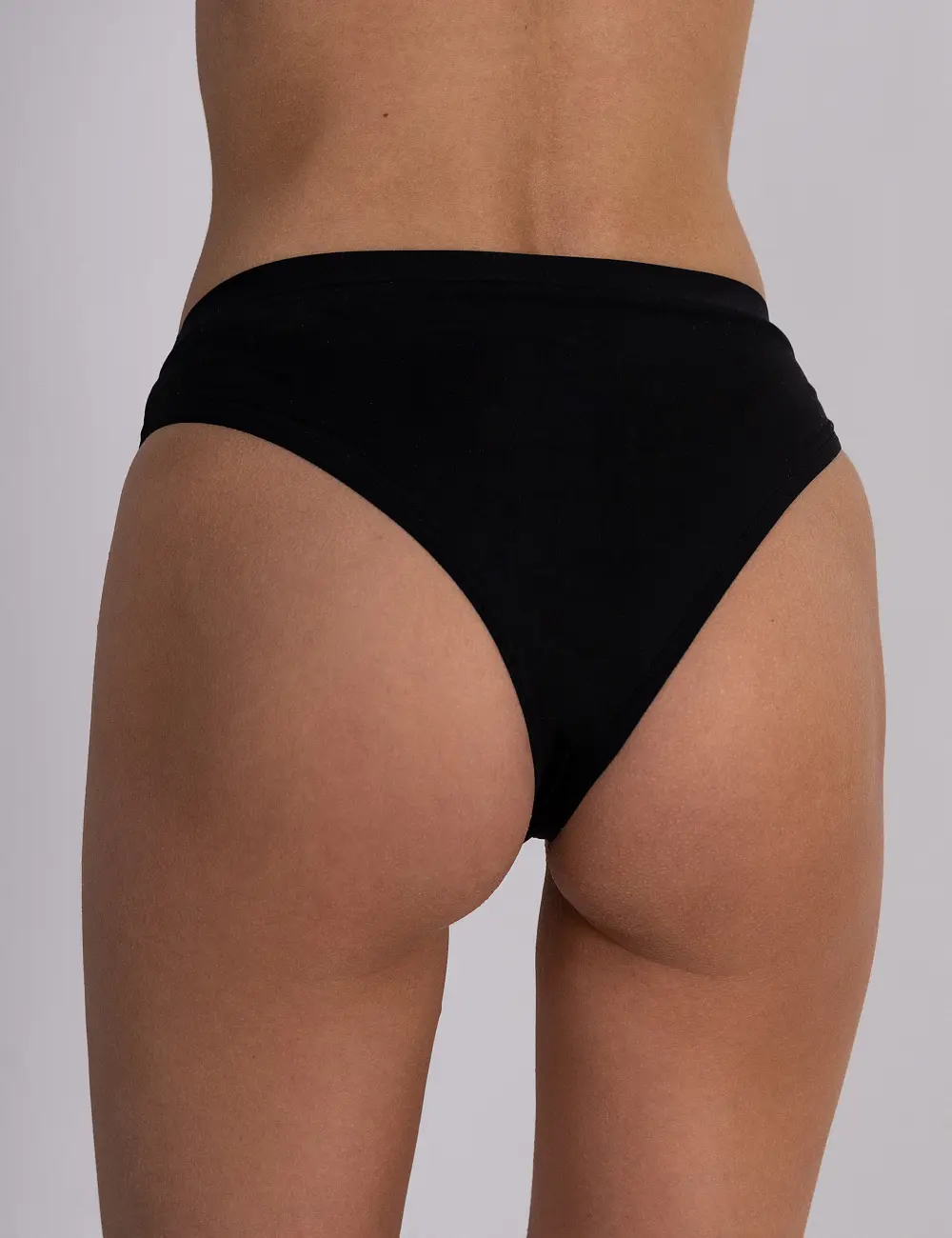 Majtki menstruacyjne bikini bawełniane 204S czarne