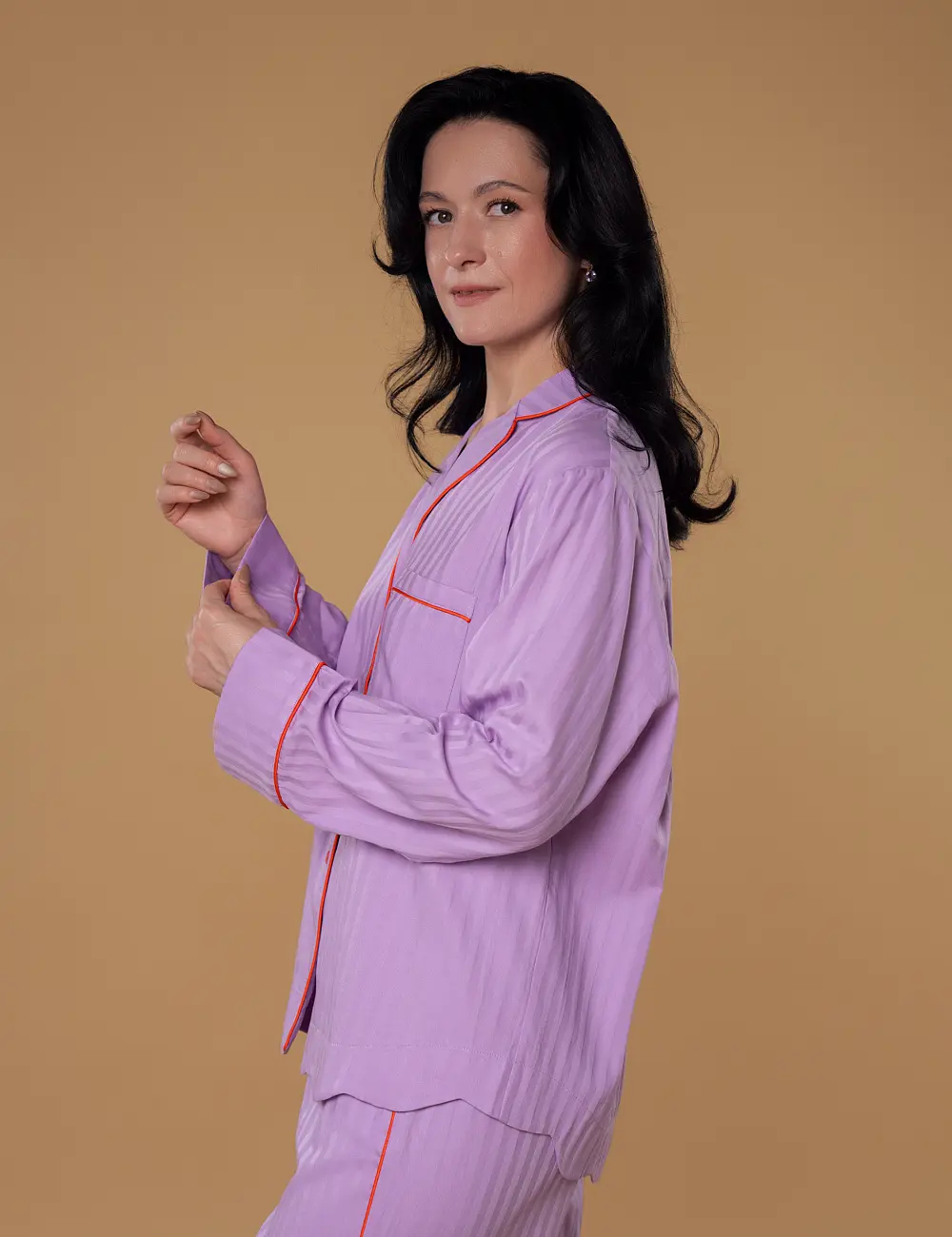 Koszula 704FA liliowa