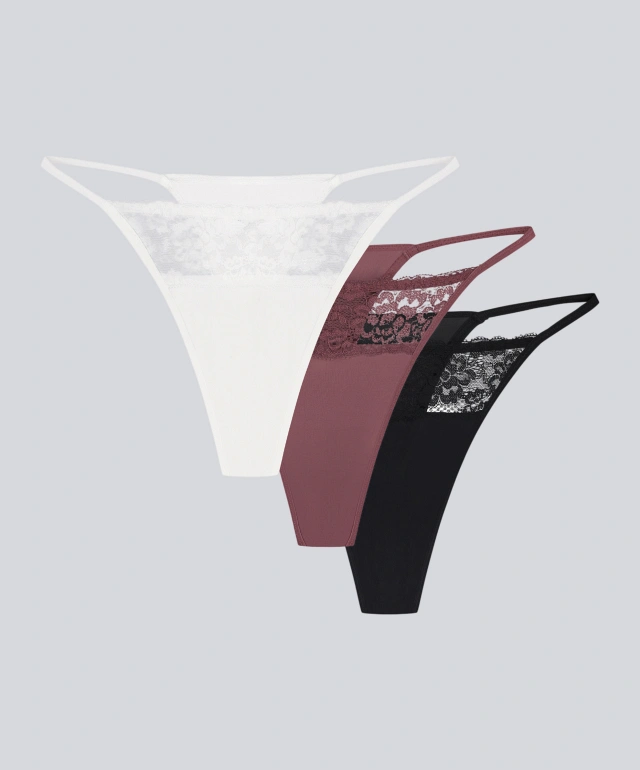Majtki stringi 012GR (3 szt.)