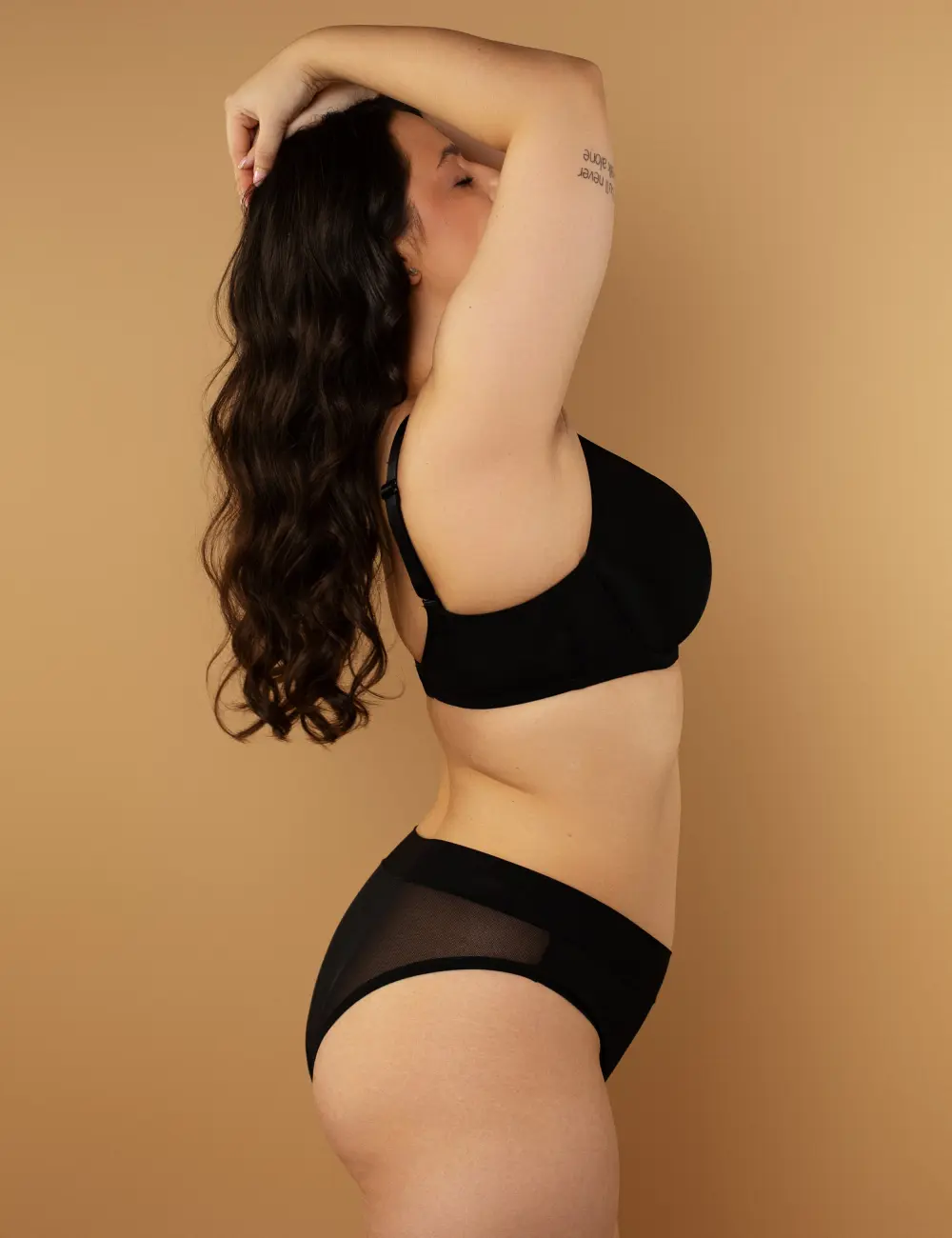 Majtki figi wysokie 221LC czarne