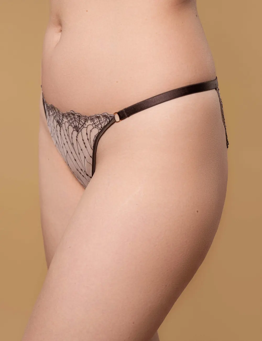 Majtki tanga 005LB grafit