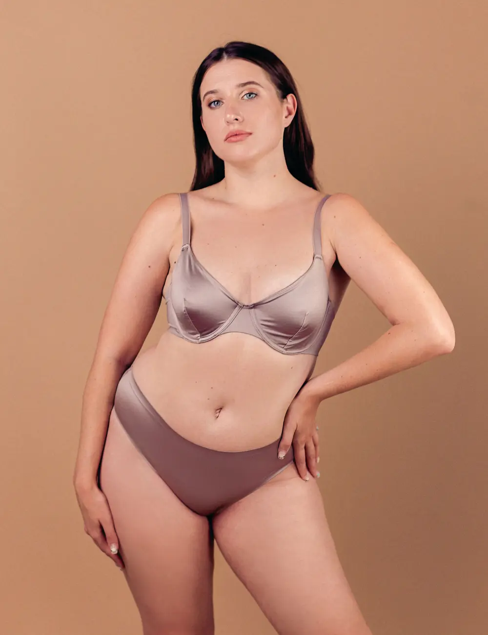 Briefy 323CP szaro-purpurowe