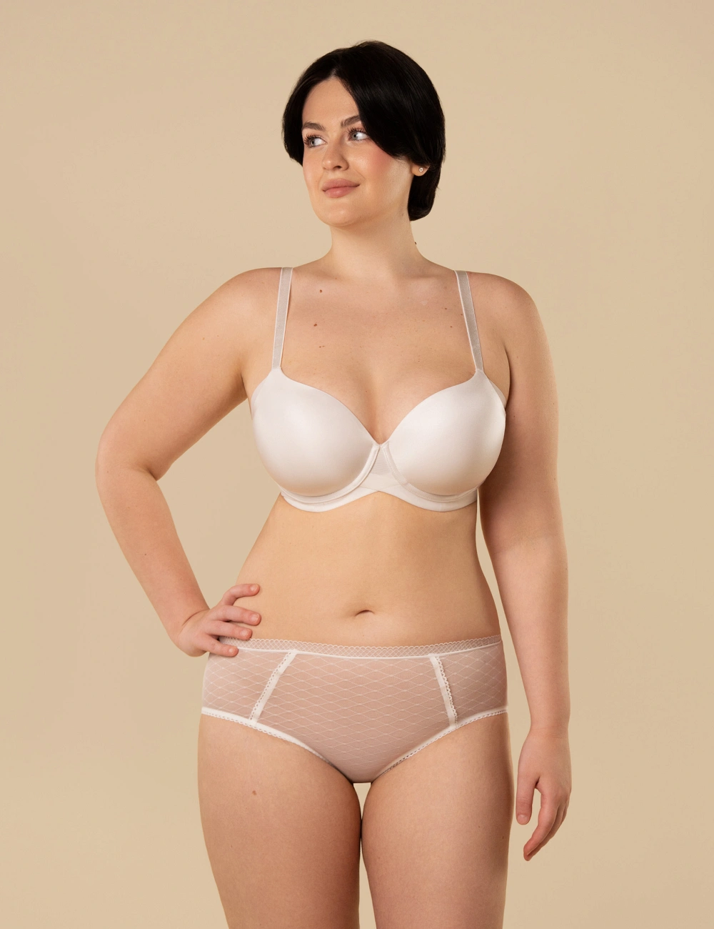 Biustonosz z miseczką Memory Foam 448CP ivory
