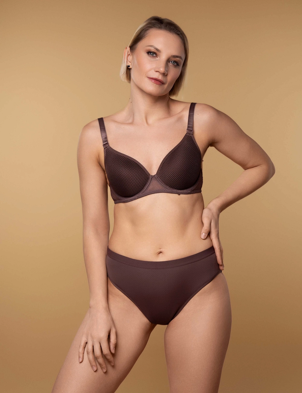 Majtki figi menstruacyjne 001ST mokka