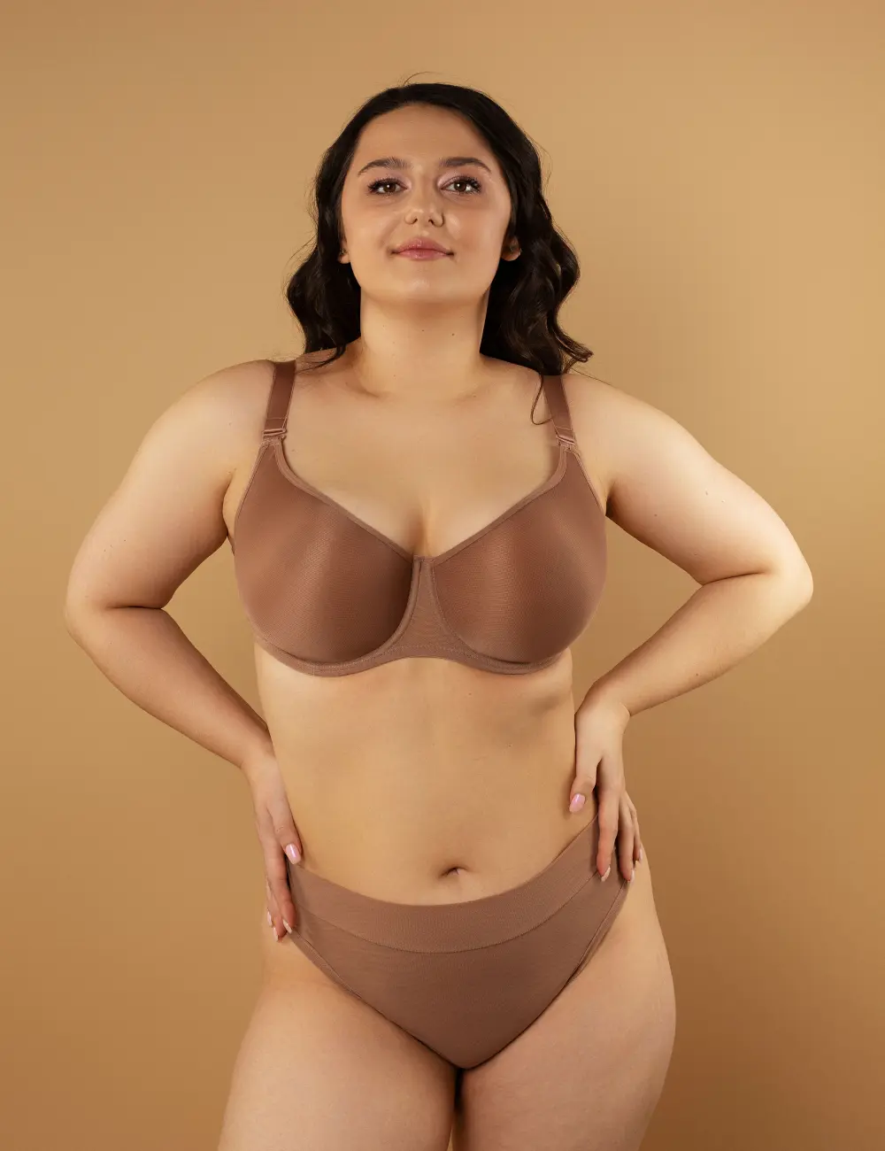 Majtki figi wysokie 211LC nude