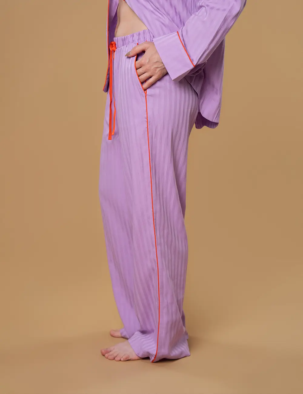 Spodnie 710FA liliowe